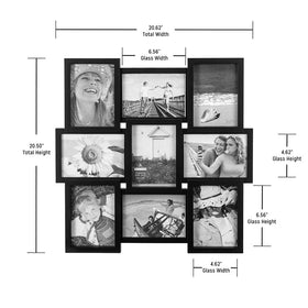Malden built-in hardware supports vertical or horizontal wall hanging.