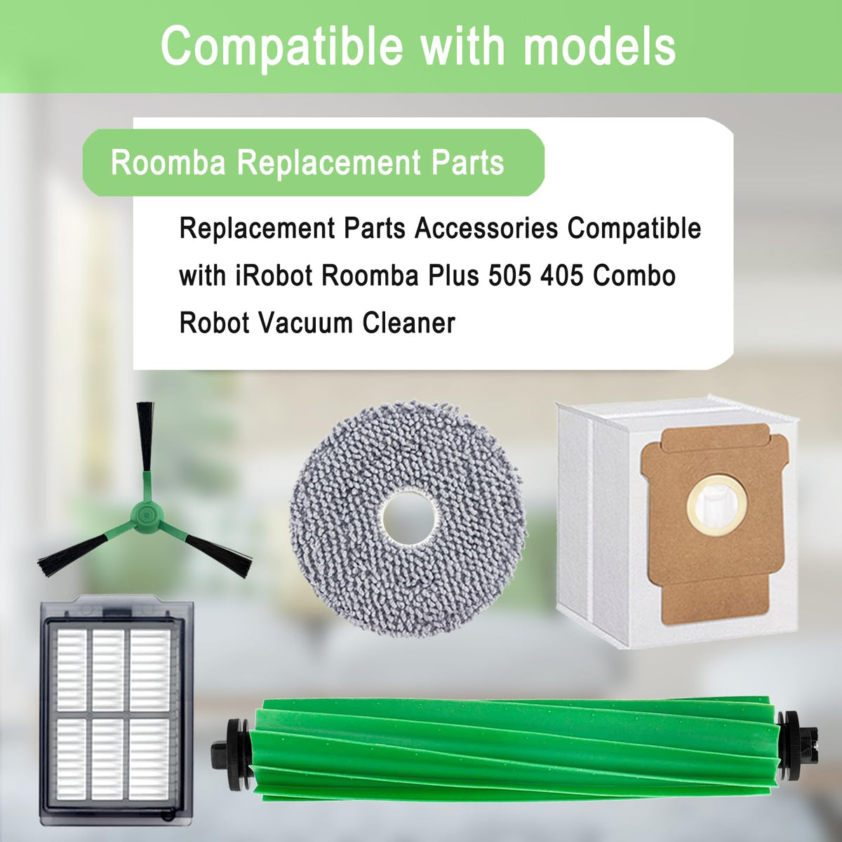 MalhSlix mop pads for Roomba Plus 505 Combo provide versatile floor care across surfaces