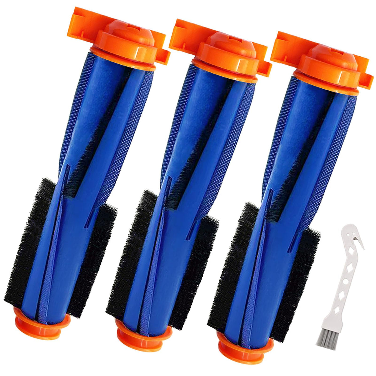 MalhSlix Shark AI replacement main brush 3-pack for consistent cleaning performance.