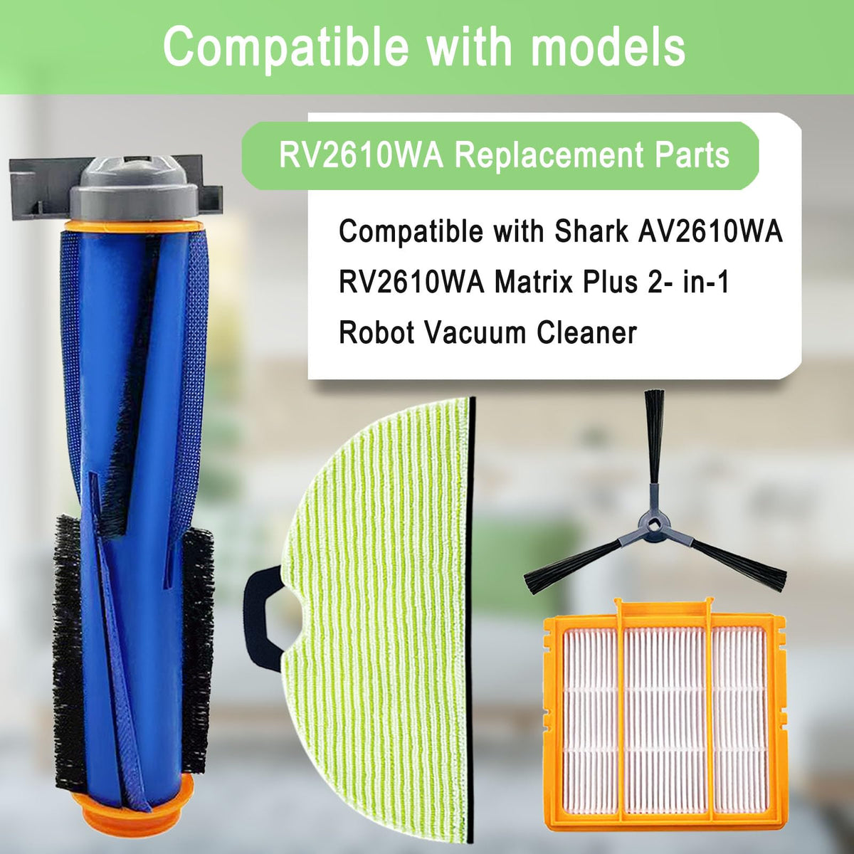 MalhSlix mop pads for Shark AV2610WA enable efficient cleaning.