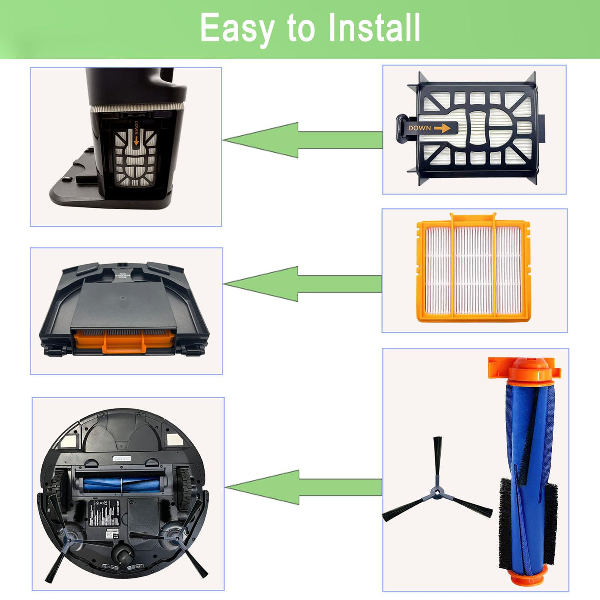MalhSlix pre-filter for Shark AV2610WA helps prevent clogging in dusty homes.
