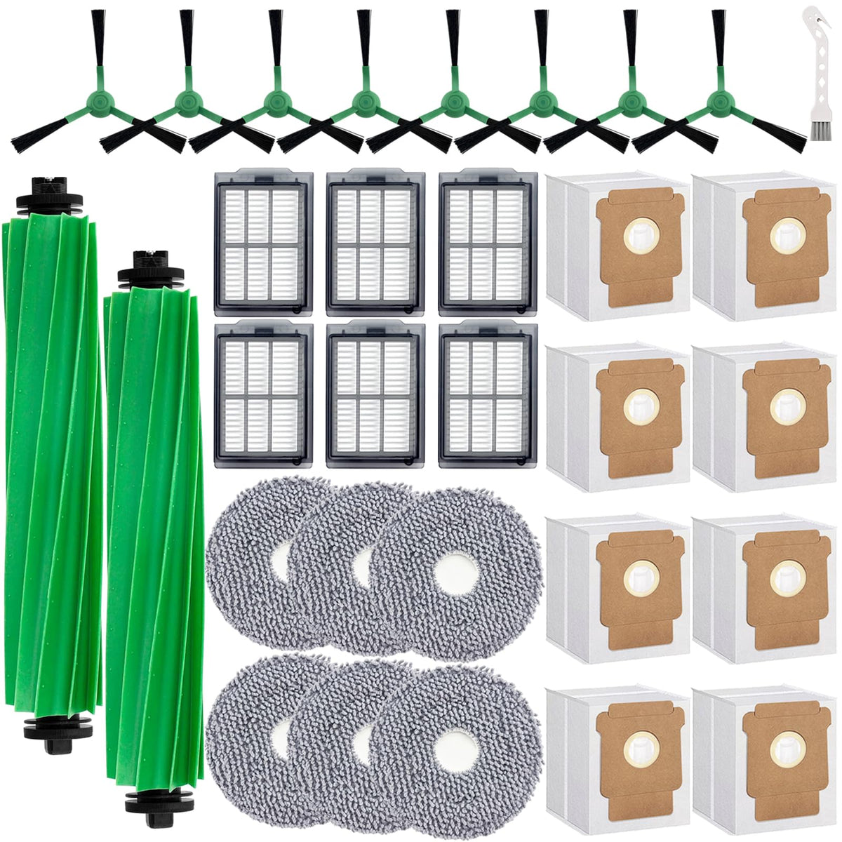 MalhSlix replacement kit with two main brushes for Roomba Plus 505 Combo maintains efficient cleaning