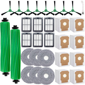 MalhSlix replacement kit with two main brushes for Roomba Plus 505 Combo maintains efficient cleaning
