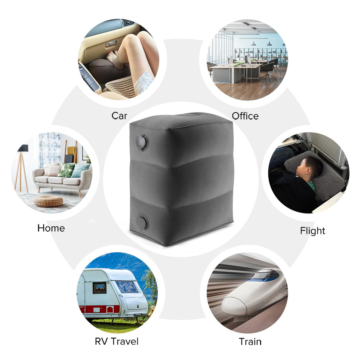 Maliton dark grey two-pack offers travel comfort for families