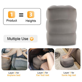 Maliton foot rest showing adjustable height for kids and adults