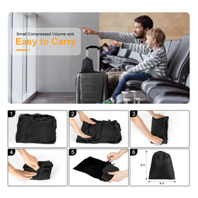 Maliton expands seat space by resting between seats for longer naps.