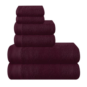 MALLONI HOME Ultra Soft towel set, front view, showcasing lightweight, easy-care design.