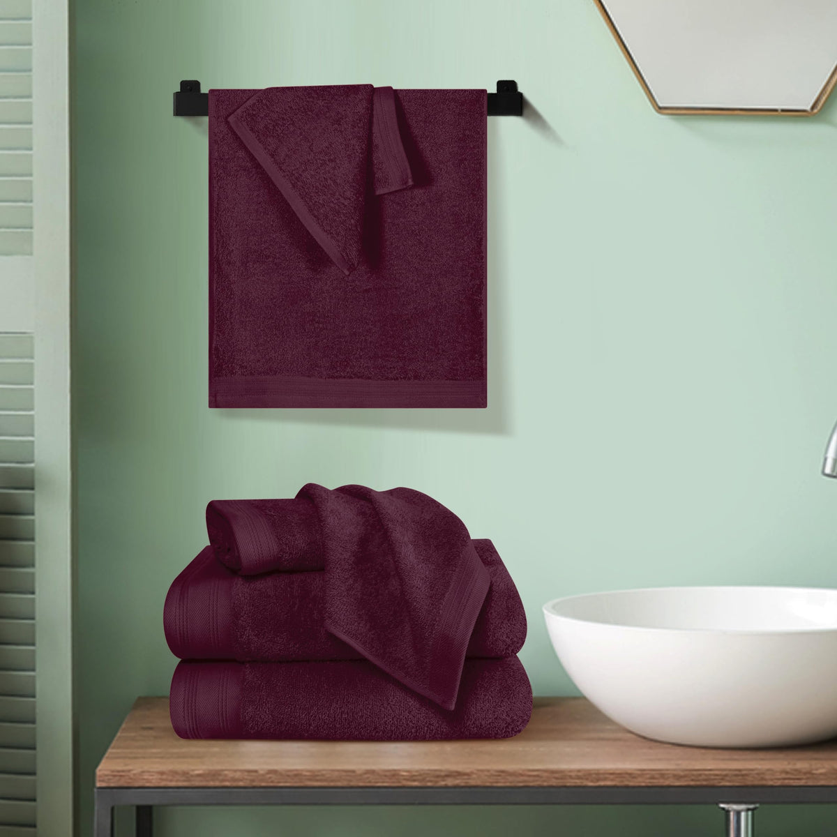 MALLONI HOME wash cloths 12x12, quick-dry and durable for skincare.