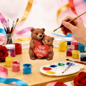 MAMAGIFTREE Premium geometric bear, durable keepsake designed for long-lasting display.