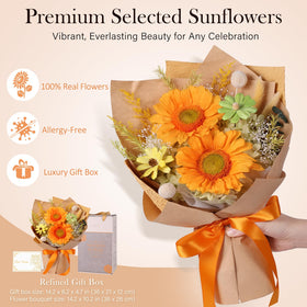 Allergy-friendly bouquet with fragrance but no pollen for home or office.