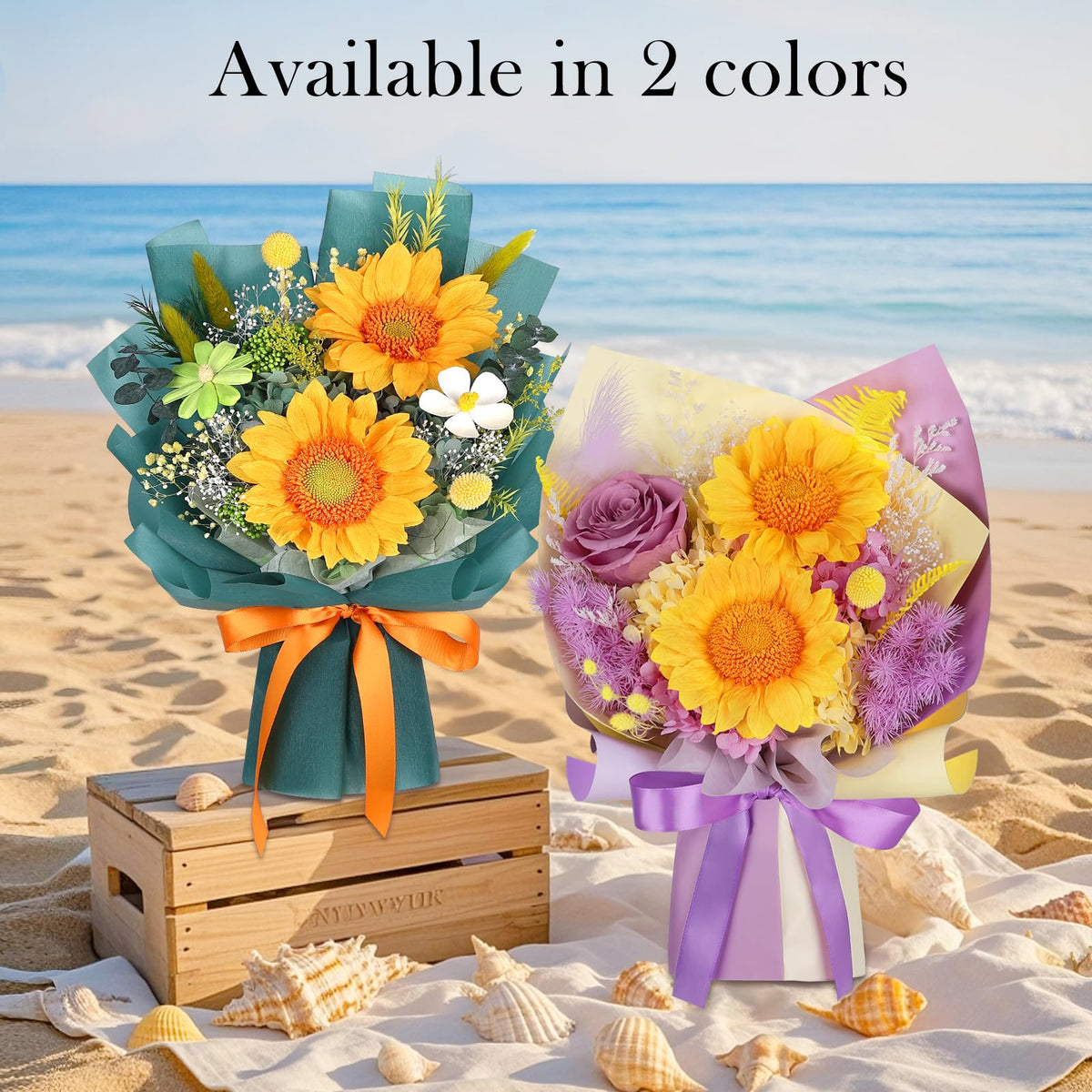 MAMAMIKO bouquet arrives with built-in vase and gift box for instant gift-ready presentation