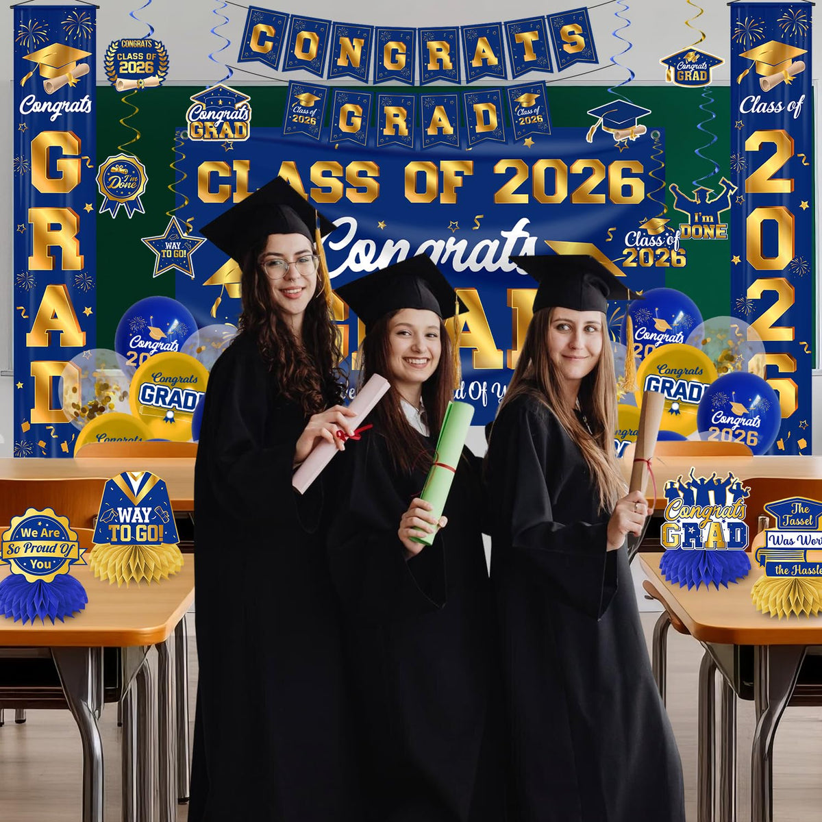Mamfeov Class of 2026 sign spotlights milestone moments.