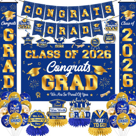 Mamfeov graduation banner for a photo-ready Congrats backdrop at celebrations.