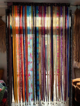 Mango Gifts lightweight boho curtain ideal for casual room divider.