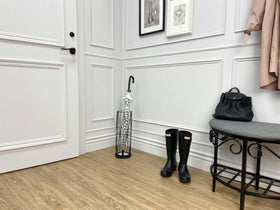 Elegant black finish on Mango Steam Pluvian Umbrella Holder