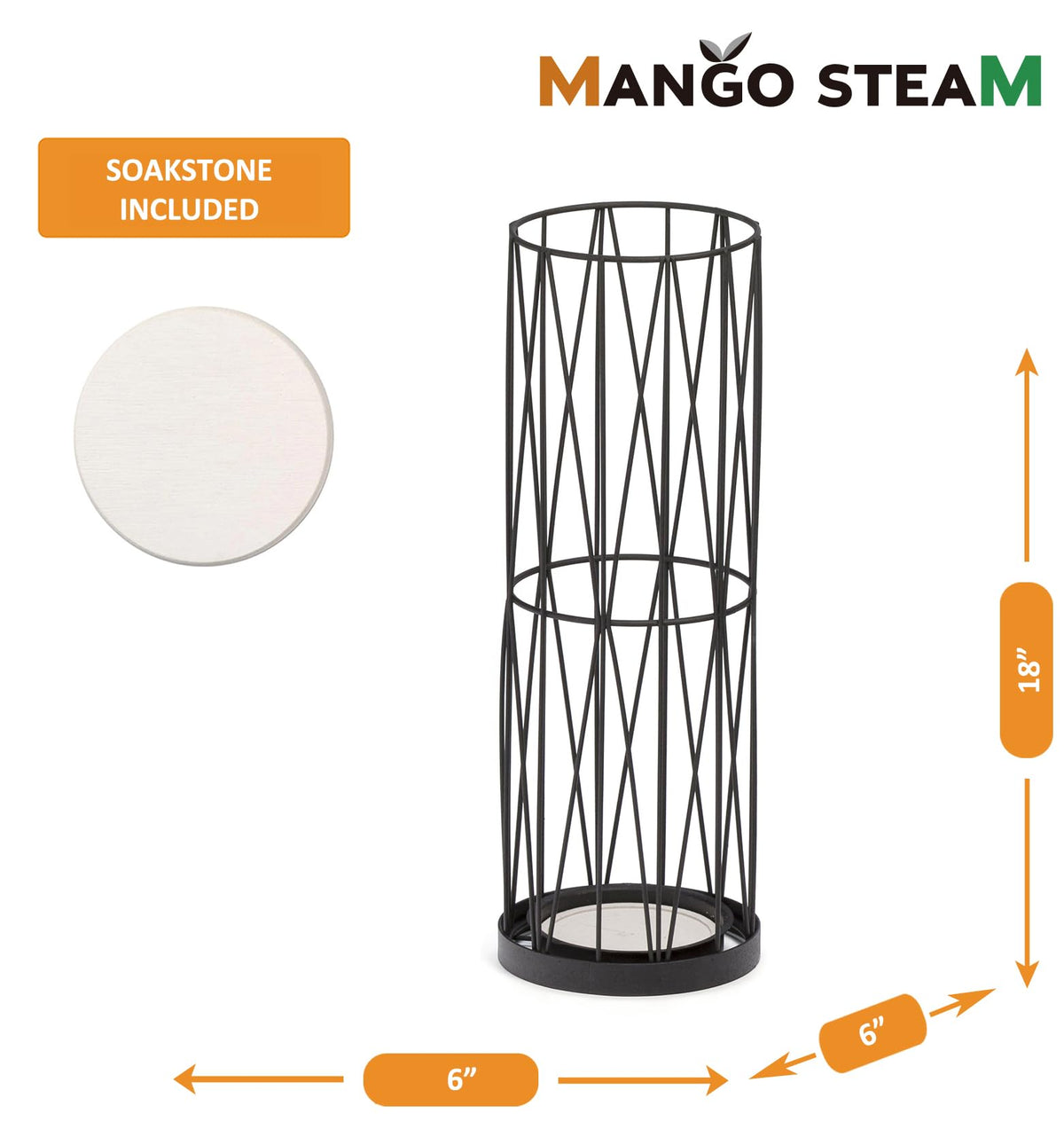 Rust-proof metal Mango Steam Pluvian Umbrella Holder for durable use