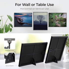 Mantello Essentials wall-hanging option with back holes for secure mounting.
