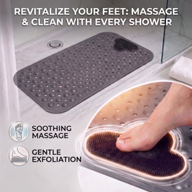Mantto bath tub mat cloud foot massage area adds foot comfort during baths