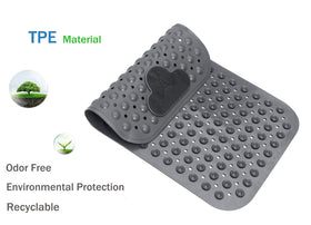 Mantto mat features hundreds of suction cups for reliable anti-slip performance