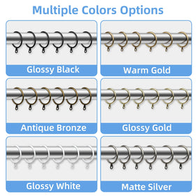 Manysky curtain rings stay smooth and scratch resistant over time.