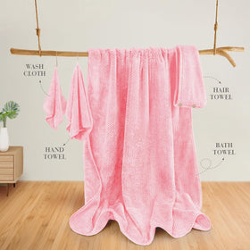 MaopaoBeauty pink hand towel 15x28 soft daily essential