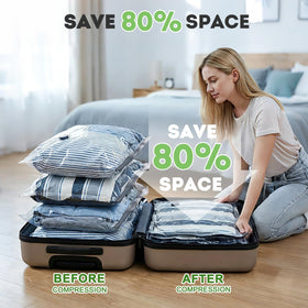 Mapambo vacuum bags deliver up to 80% space savings in luggage.