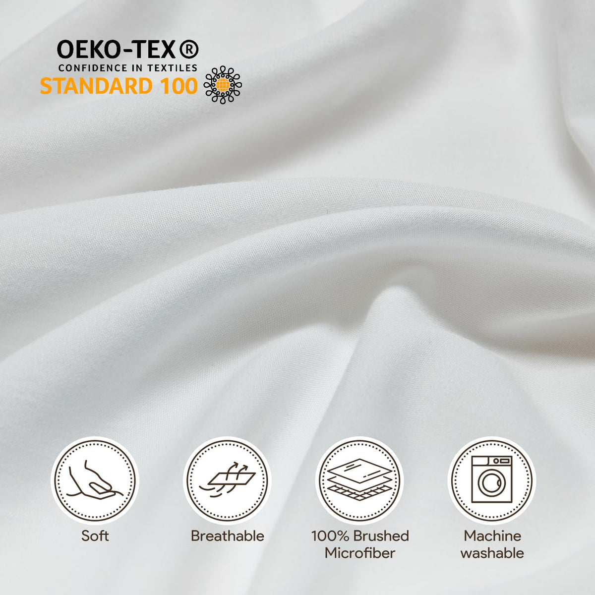 Maple&Stone all-around elastic keeps sheets neatly in place.