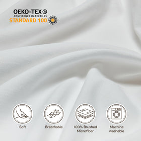 Maple&Stone all-around elastic keeps sheets neatly in place.