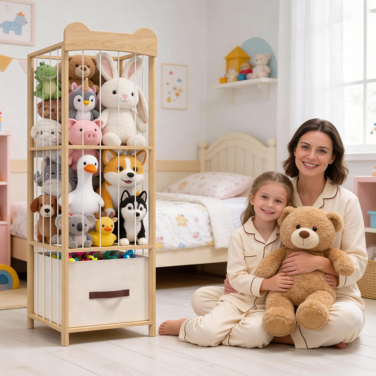 MapleGrace compact organizer grows with kids' collections and playtime.