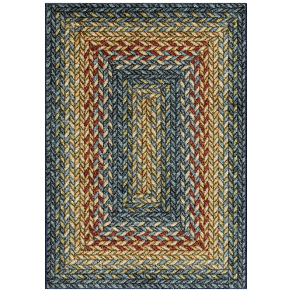 Maples Rugs Marion braided-print design adds texture to entryways.