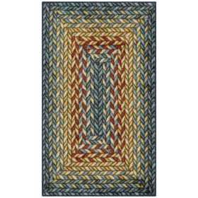 Maples Rugs Marion braided-print detail adds texture and Bohemian charm to living rooms