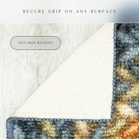 Maples Rugs Marion low-profile design fits under doors and furniture easily.