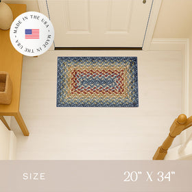 Maples Rugs Marion non-slip backing keeps the rug securely in place
