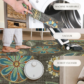 Maples Rugs Reggie low-profile design works under doors and in tight spaces.