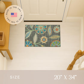 Maples Rugs Reggie non-slip backing keeps rug securely in place.
