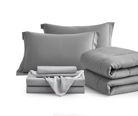 Maple&Stone easy-care wash routine for quick refresh in grey.