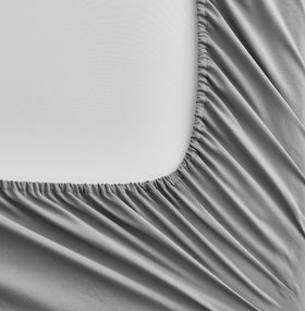 Maple&Stone microfiber sheets in grey feel soft and breathable.