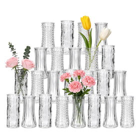 Mapoxy modern square-textured waisted vase for chic wedding centerpieces