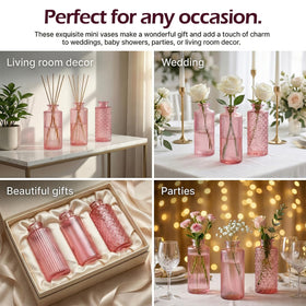 Mapoxy bud vase set 30-pack clear glass for versatile event decor