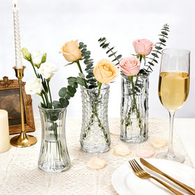 Mapoxy small clear vase with stable base for single stems