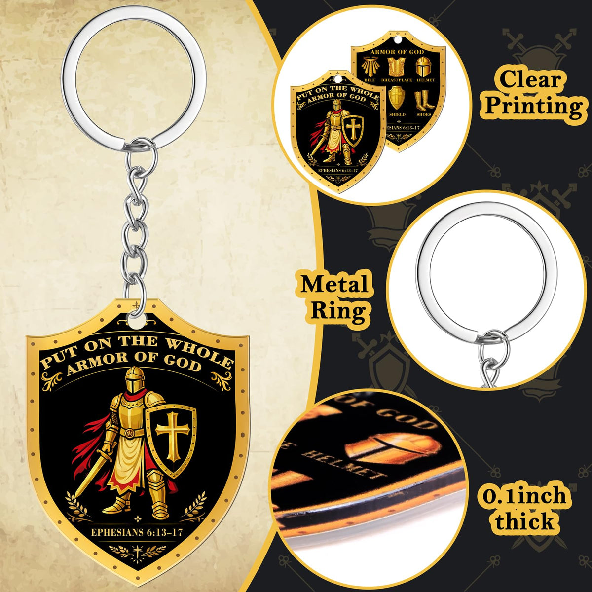 Maqiauly acrylic keychain, durable and weatherproof for daily wear.