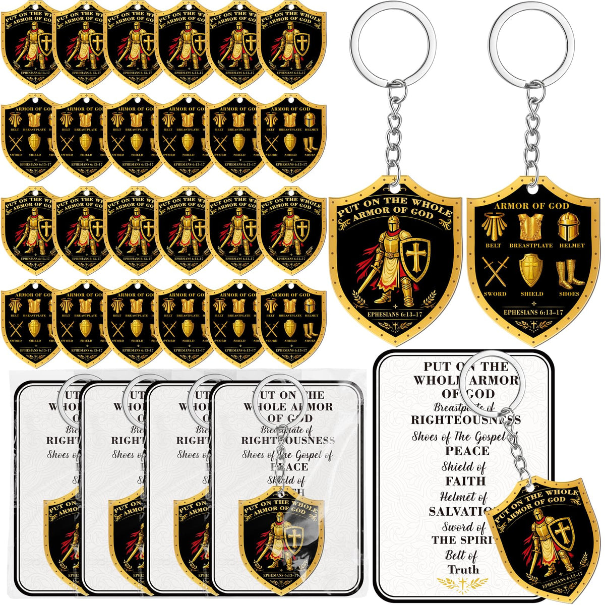 Maqiauly Christian keychain for men, bulk 50pcs, ideal for church event gifts.