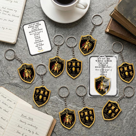 Maqiauly church event gifts, bulk keychains and cards for group distribution.