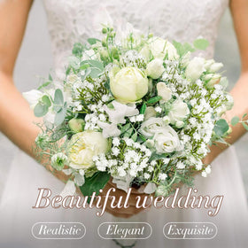 MAQIHAN artificial white blooms versatile for indoor and outdoor events