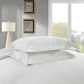 MarCielo pillow shams detail, quilted finish for a premium farmhouse look.