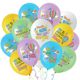 Marhpveua Oh The Places You’ll Go balloons brighten graduation backdrops with vibrant color