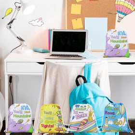 Marhpveua 11.81 x 9.84 inch bags opened wide for books and snacks