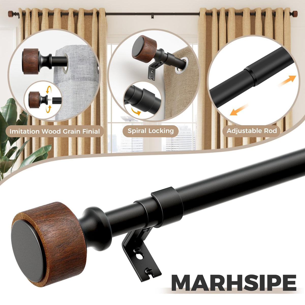 MARHSIPE indoor-outdoor installation supports versatile living spaces and patios.