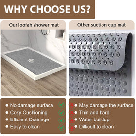 MARIBUR anti-slip grid design stays in place on textured surfaces