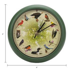 Mark Feldstein 8-inch dial clock with clear numerals for easy time-reading